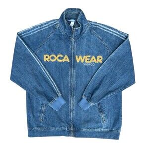 Vintage Rocawear Denim Jacket Women’s 3XL Oversized Embroidered Logo Y2K